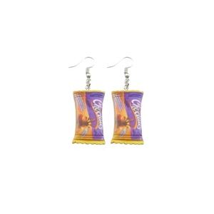 Mini Brand Style Food Choclairs Chocolate Candy Snack Earrings